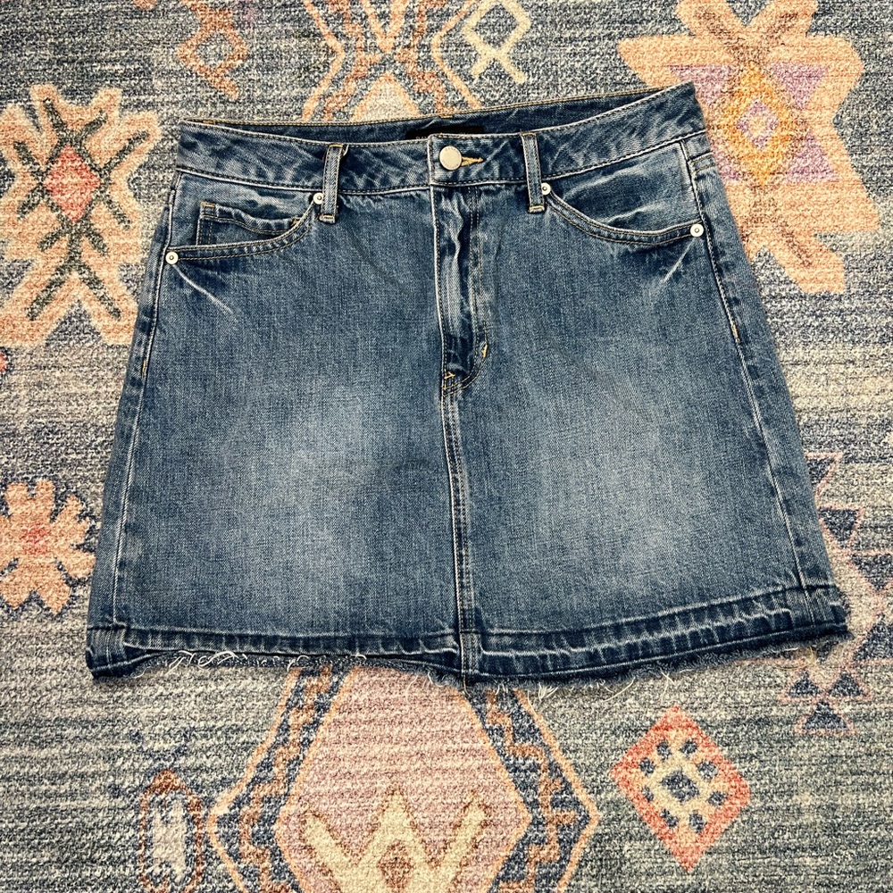 Banana Republic Dark Denim Mini Skirt